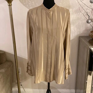 Les Copains silk blouse size 48 NWOT